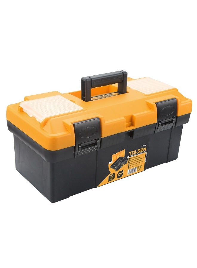 Tolsen 80201 Heavy Duty Plastic Tool Box | Durable Portable Toolbox for Home & Professional Use - Image 2